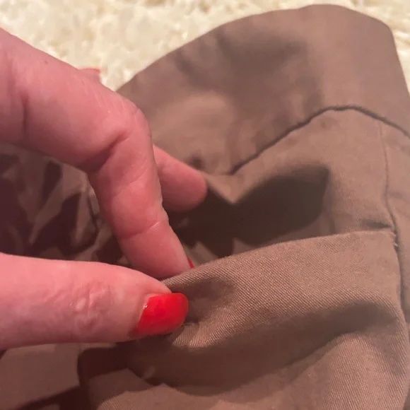 LOFT Mauve-Taupe Cropped Chinos - Picture 3 of 8